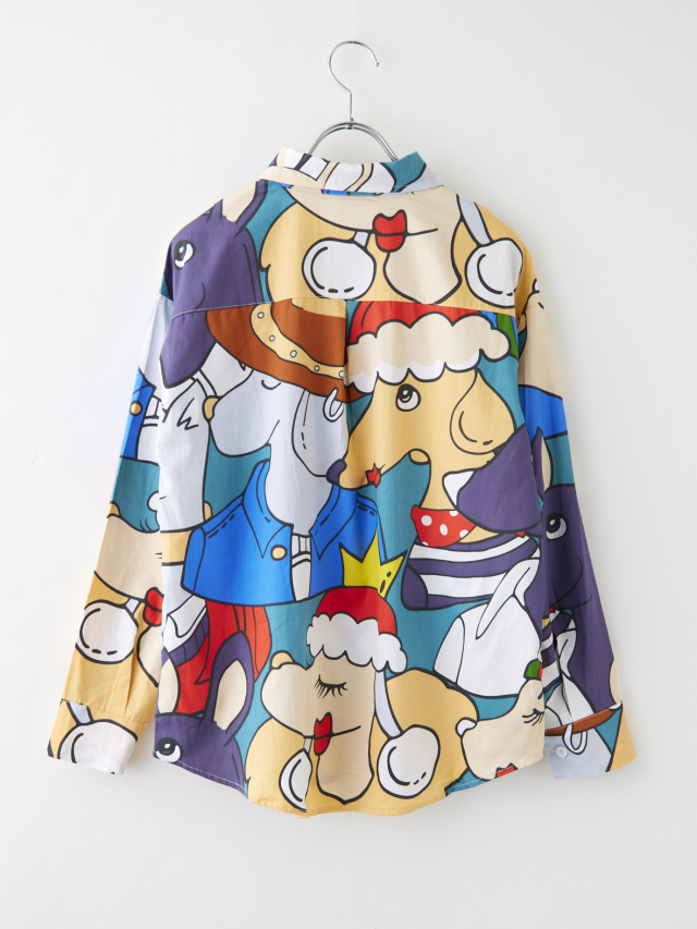 激レア】PRADA2018 コミックプリントシャツ シャツ
