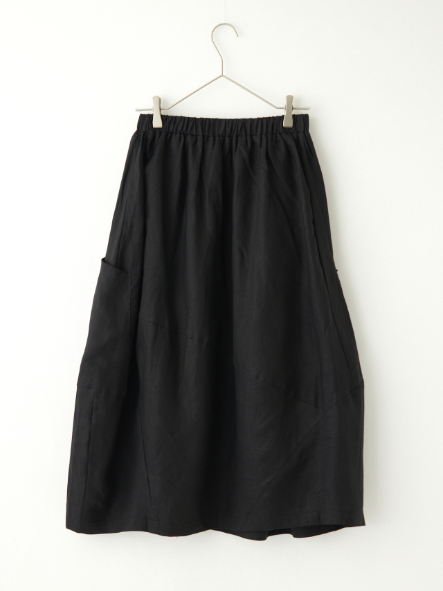 ZIP付きBIGポケットコクーンスカート la primavera online store