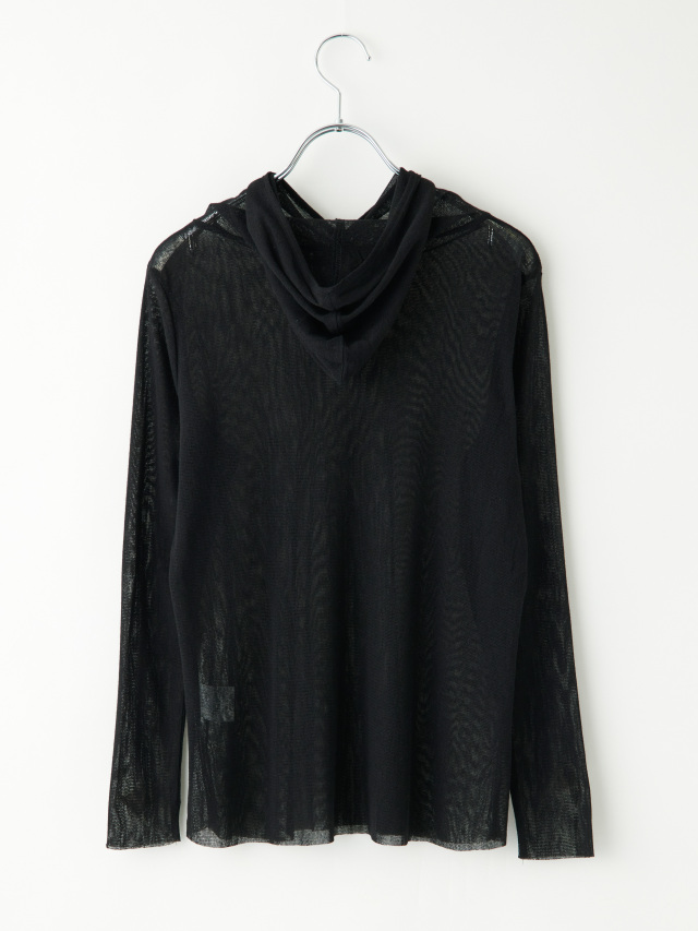 フード付きメッシュ長袖プルオーバー la primavera online store