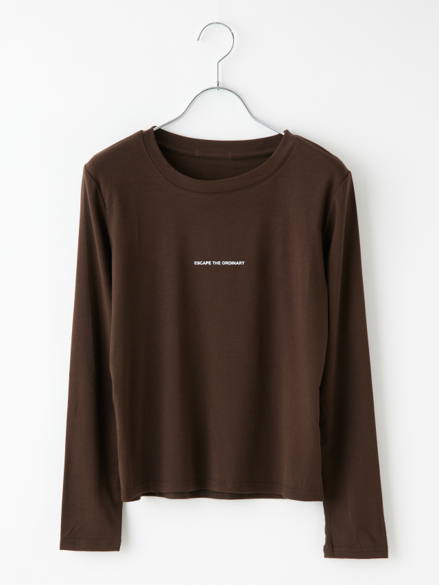 プチロゴ入り長袖カットソー la primavera online store