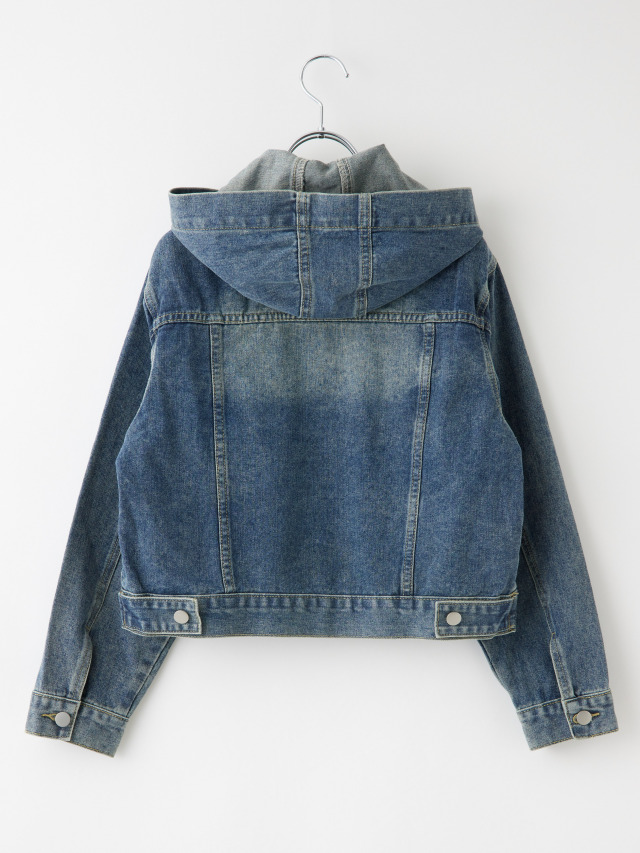 9/18LIVE】フード付きショートデニムジャケット la primavera online store