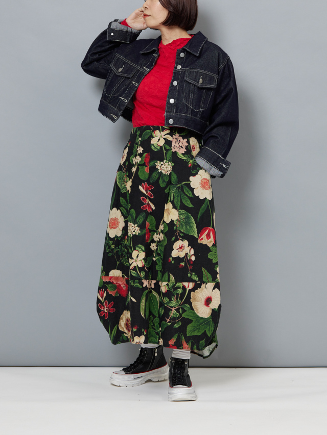 インディゴカラーショート丈デニムジャケット la primavera online store