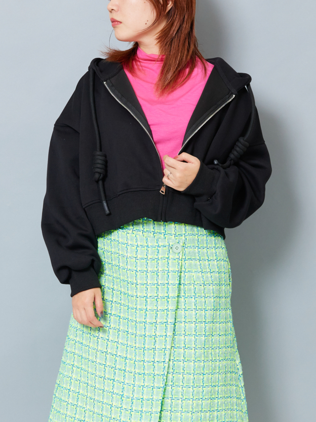 R*i様 【新品タグ付き】CFCL ミラノリブ　クロップドパーカー R*i様 【新品タグ付き】CFCL ミラノリブ クロップドパーカー - メルカリ