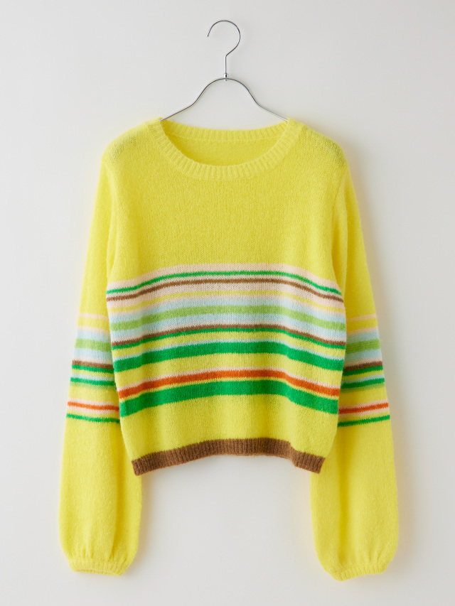 YOKE マルチボーダー モヘアニット サイズ3 YOKE マルチボーダー モヘアニット サイズ3 - メルカリ