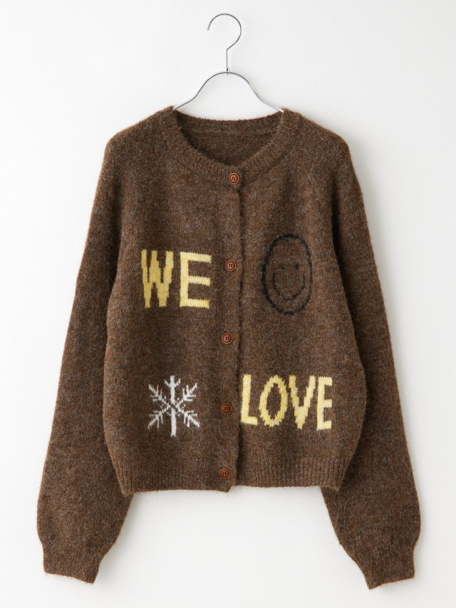 11/20LIVE】スマイルロゴニットカーディガン la primavera online store