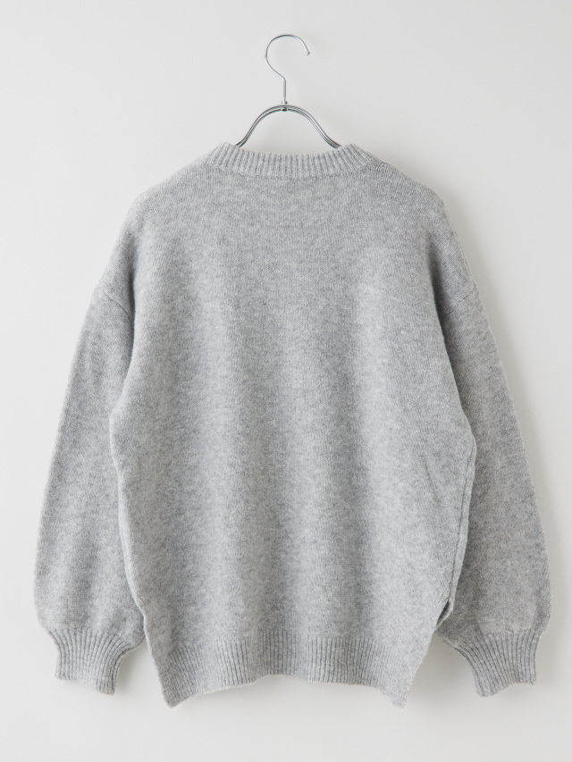 立体フラワー刺繍クルーネックニット la primavera online store