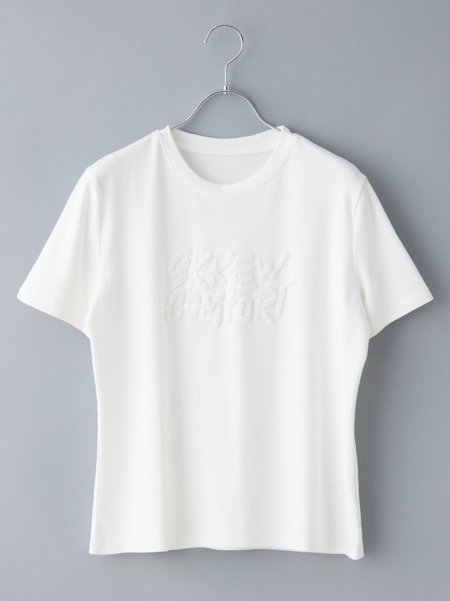 立体ビーズロゴTシャツ