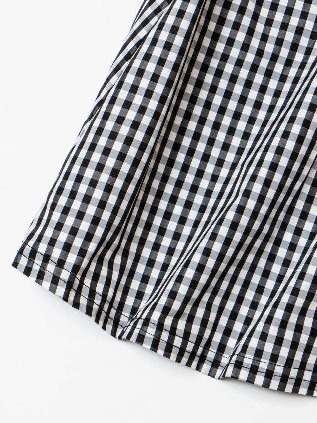 ギンガムチェックフレアシャカスカート la primavera online store