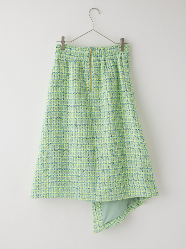 ツイードラップ風スカート la primavera online store