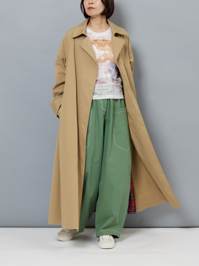 バックチェックトレンチコート la primavera online store