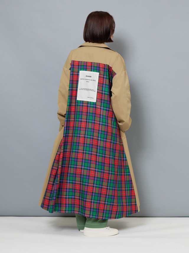 バックチェックトレンチコート la primavera online store
