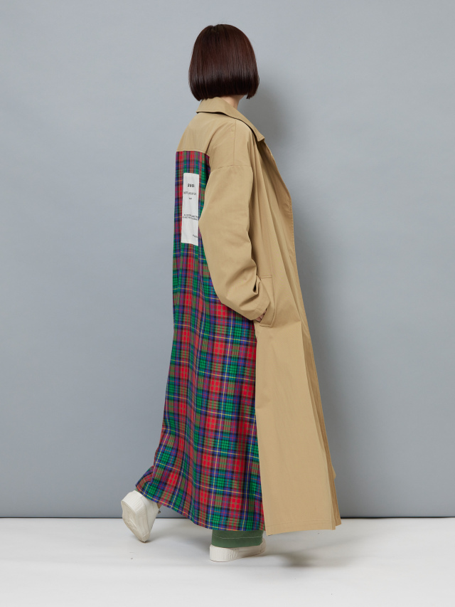 バックチェックトレンチコート la primavera online store