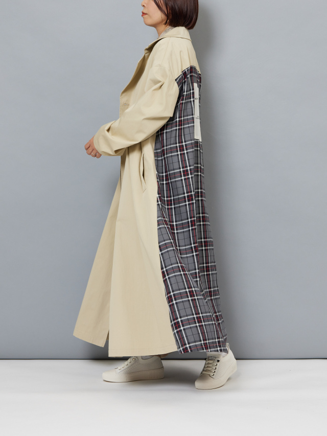 バックチェックトレンチコート la primavera online store