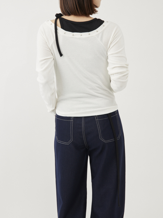 肩ひもリボン変形タンクトップ la primavera online store