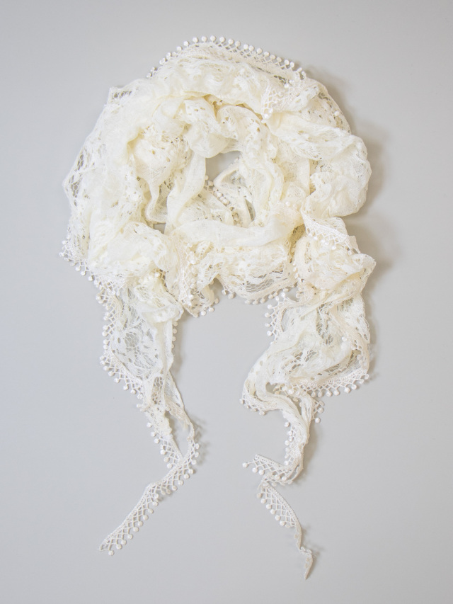 レースストレッチショール