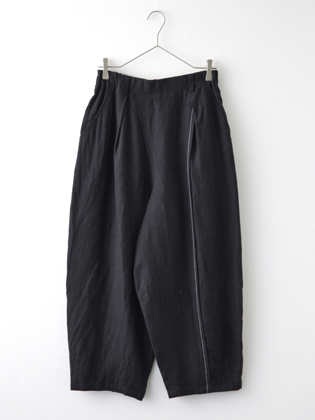 縦ラインリネンパンツ