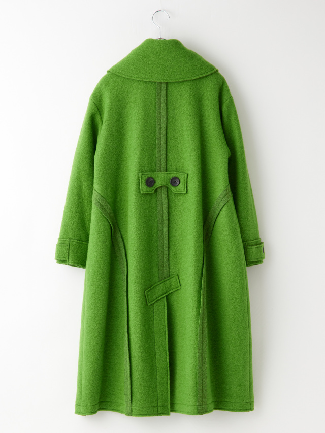 ビッグポケットスタンドカラーウールコート la primavera online store
