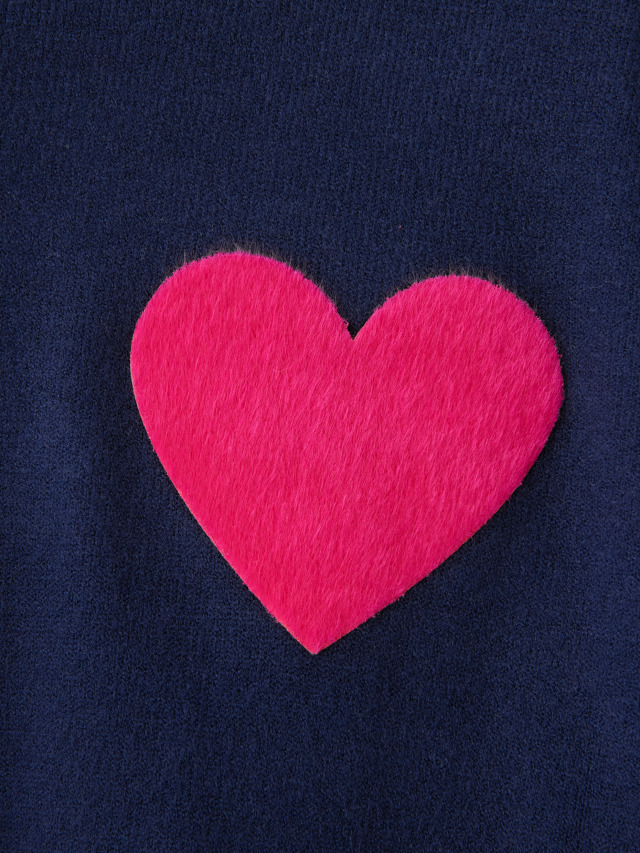 ワンポイントハートニット la primavera online store