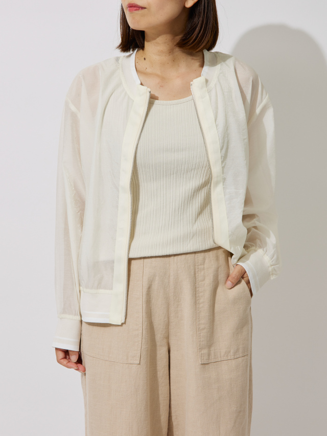 ジップラインシアーブルゾン la primavera online store