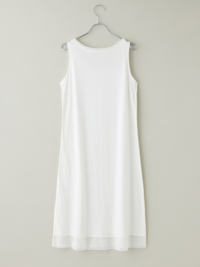 裾メッシュタンクトップワンピース la primavera online store