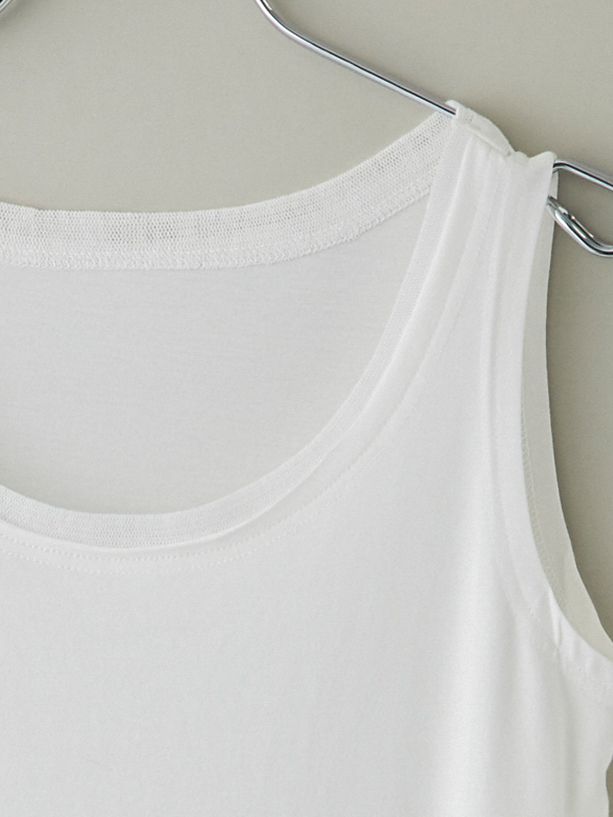 裾メッシュタンクトップワンピース la primavera online store