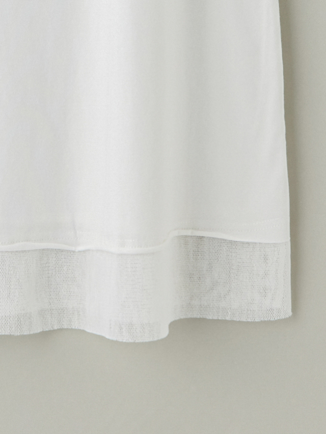 裾メッシュタンクトップワンピース la primavera online store