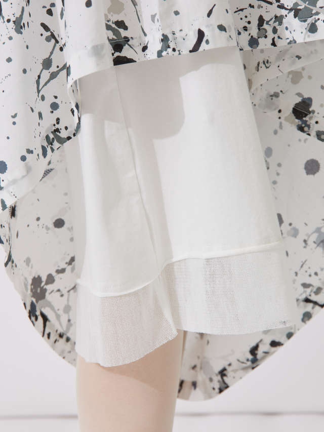 裾メッシュタンクトップワンピース la primavera online store