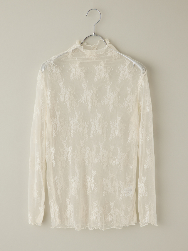 さえら ヒスクローネ レースのタートルネックトップス 3 さえら