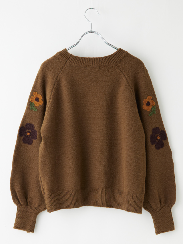 フラワー刺繍ラグランニット la primavera online store