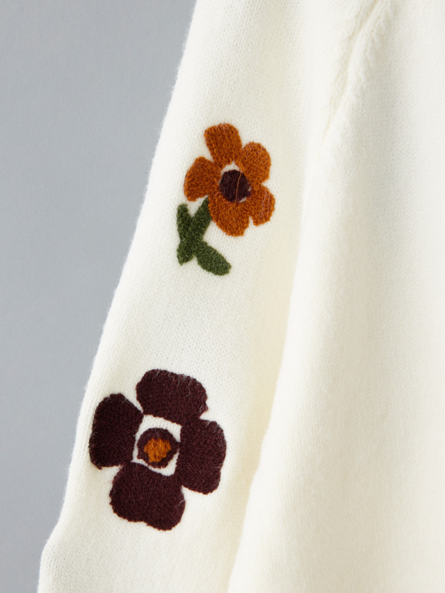 フラワー刺繍ラグランニット la primavera online store