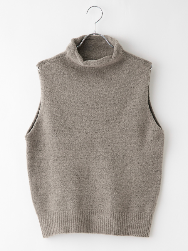 ボトルネックニットベスト la primavera online store