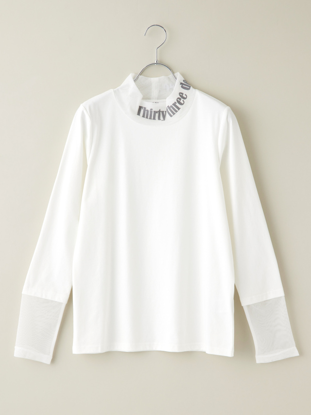 チュールハイネックレイヤードトップス la primavera online store