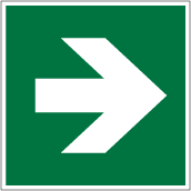 非常口ラベル　EX-011 (120×120)