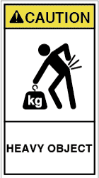 FH-8111-M　重量物注意(90×50)