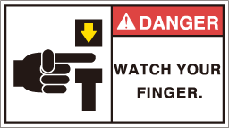 FW-178-Mの製品画像,警告ラベル