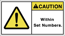 FW-761-Mの製品画像,警告ラベル