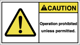 FW-762-Mの製品画像,警告ラベル