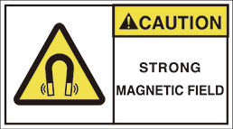 FW-763-M 高磁界注意　　(90×50)