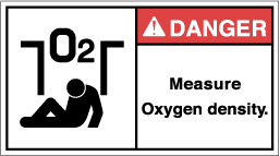 FW-8713-Mの製品画像,警告ラベル