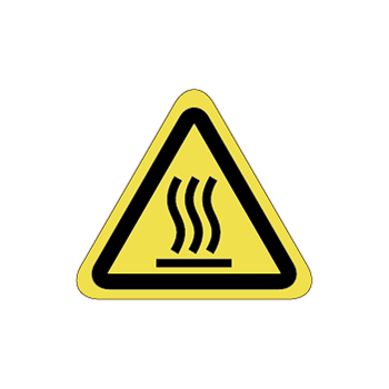 高温注意ラベルT-06-SSの画像