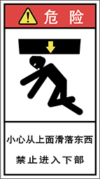 警告ラベル中国簡体語Y7H-823-M