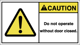 FW-7610-Mの製品画像,警告ラベル