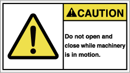 FW-7611-Mの製品画像,警告ラベル
