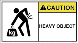 FW-8611-M　重量物注意(90×50)