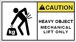 FW-8612-M　重量物注意(90×50)