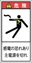 G7H-043-Sの警告ラベル画像