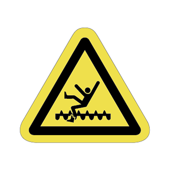 注意ラベルT-43-Sの画像