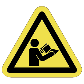 注意ラベルT-52-Mの画像