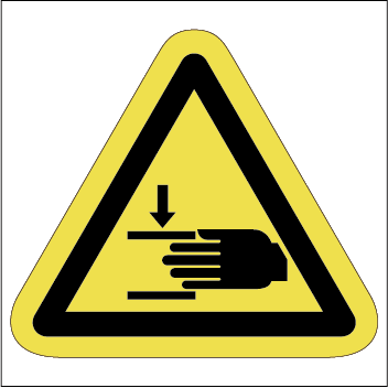 T-57-M  挟まれ注意　１０枚入り