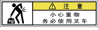 警告ラベル中国簡体語Y7W-8612-SS